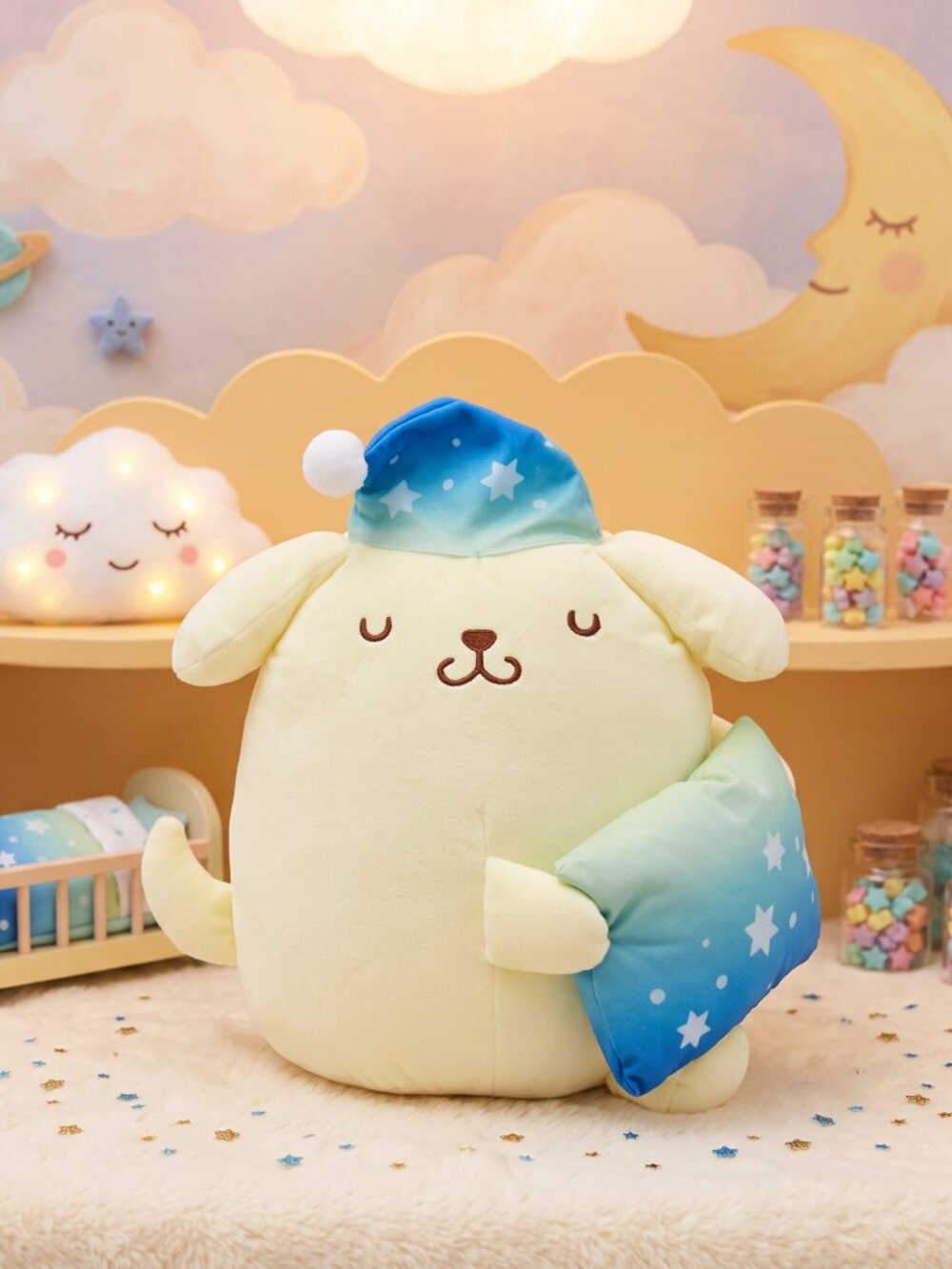 Pompompurin Dreaming Big Plush (Blue)